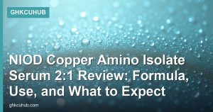 NIOD Copper Amino Isolate Serum 2:1 Review: Formula, Use, and What to Expect
