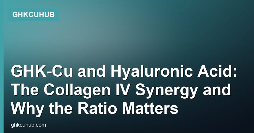 GHK-Cu and Hyaluronic Acid: The Collagen IV Synergy and Why the Ratio Matters - GHKCuHub